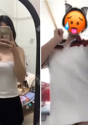Clip nóng cô gái sinh viên ngực khủng nhảy nhót