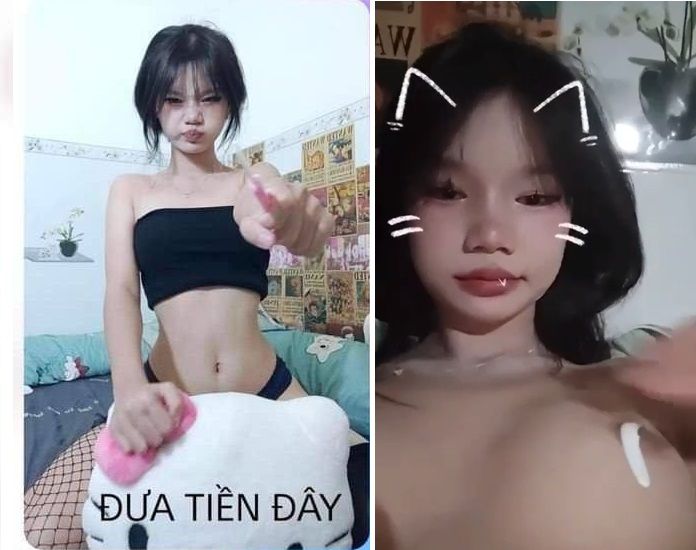 Em gầy sexy không che khúc lộ liễu