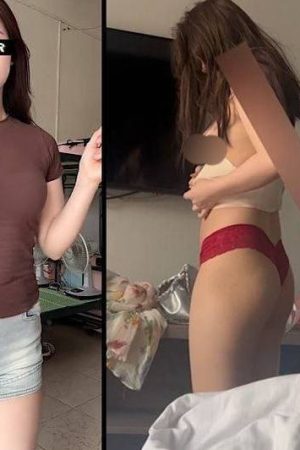 Gặp em gái bím xinh mông tròn đầy đặn