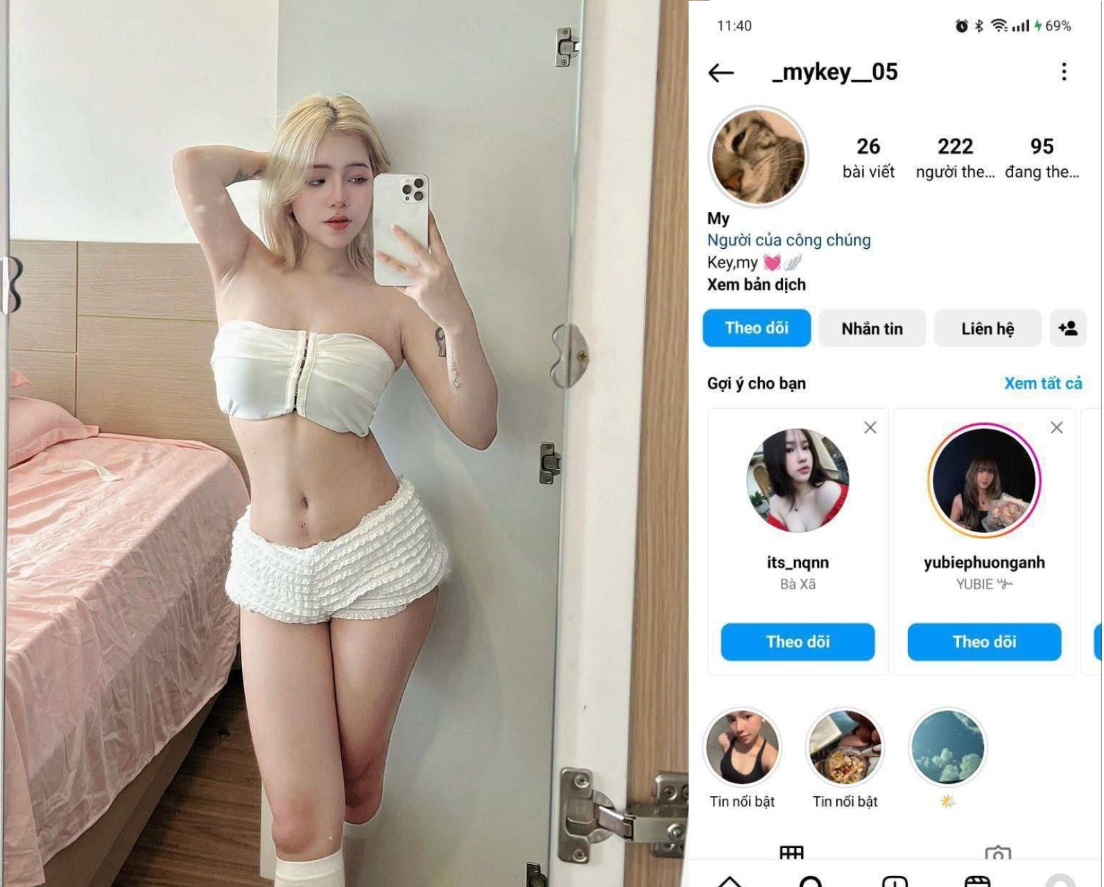 Mykey dễ thương quyến rũ gợi cảm mảnh mai bùng nổ