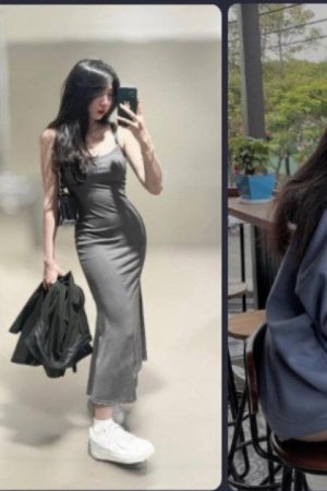 Nứng quá lột quần tất đụ em